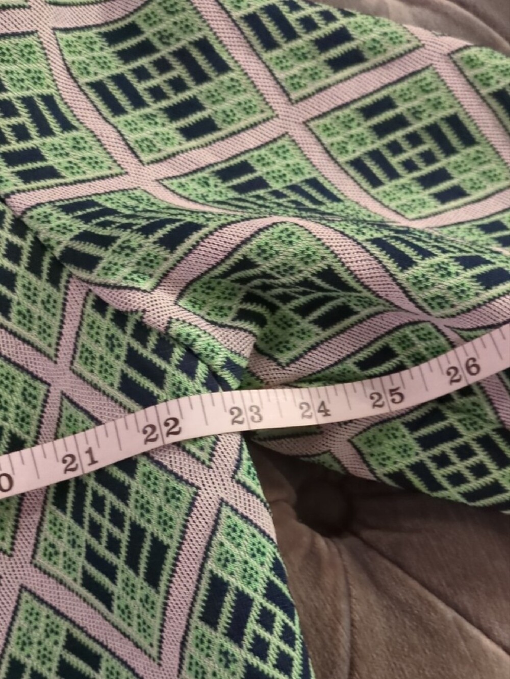 Vintage Deadstock Green Geometric Patterned Jacket - Picture 3 of 6